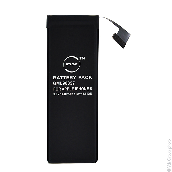 Blister(s) x 1 Batterie téléphone portable pour iPhone 5 3.8V 1440mAh