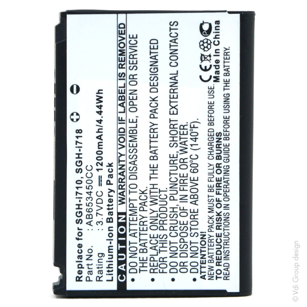 Blister(s) x 1 Batterie téléphone portable pour Samsung 3.7V 1200mAh