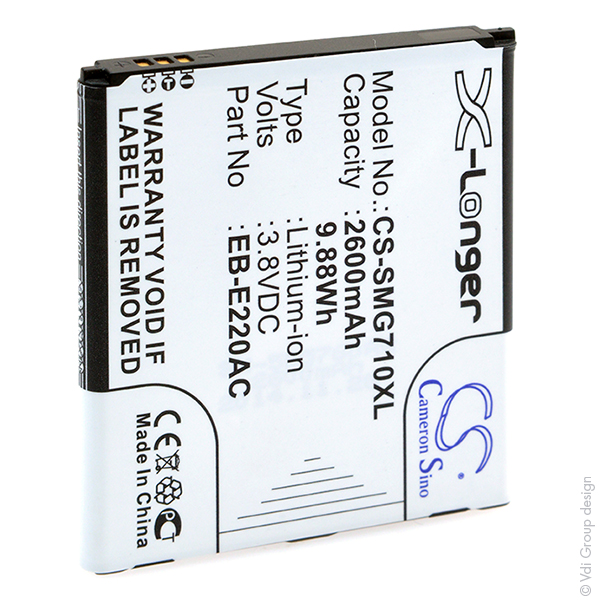Unité(s) Batterie téléphone portable pour Samsung 3.8V 2600mAh