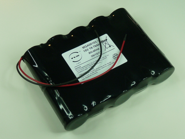 Pack(s) Batterie alcaline 10x LR20 10S1P ST5 15V 19.76Ah F200