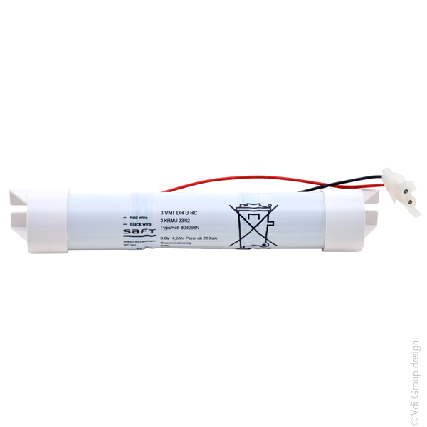 Pack(s) Batterie eclairage secours 3 VNT DH U 3.6V 4200mAh