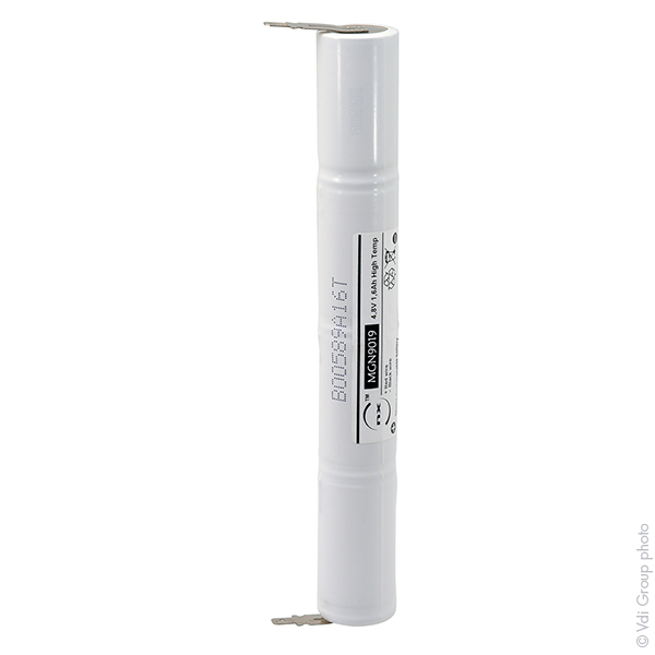 Unité(s) Batterie eclairage secours 4xSC ST4 Faston 4.8mm (+2.8mm) 4.8V 1.6Ah