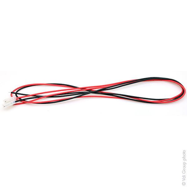 Unité(s) Faston 4.8mm femelle + fils (lot de fils rouge + noir)