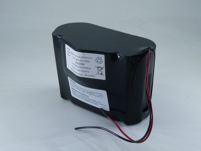 Pack(s) Batterie lithium 3S1P ST1/SG/ BAYARD 10.8V 19Ah Fils