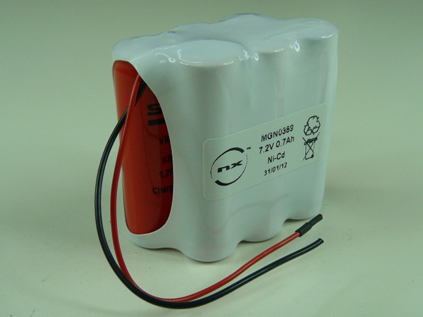 Pack(s) Batterie Nicd 6x AA VRE 6S1P ST6 7.2V 700mAh F100