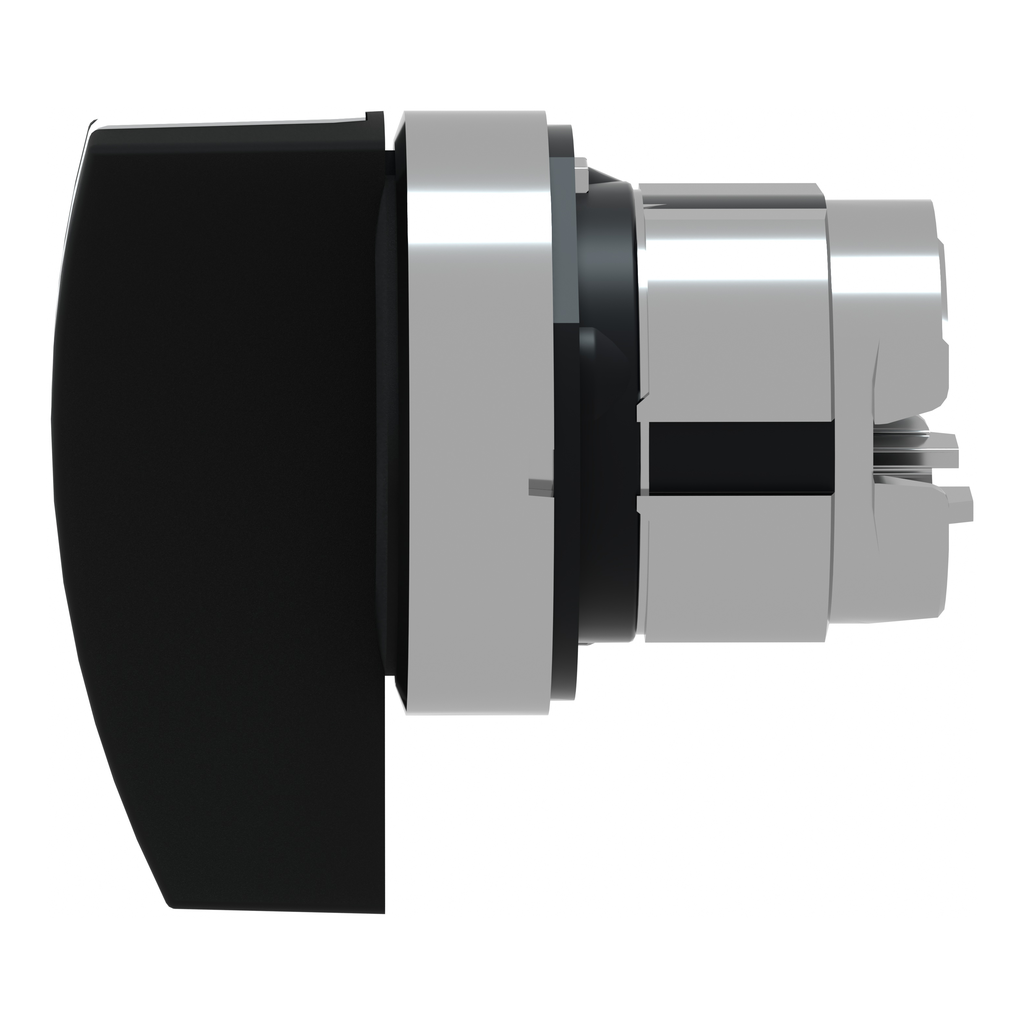 Harmony XB4 - tête bouton tournant à crosse - Ø22 - 3 pos rap C - noir