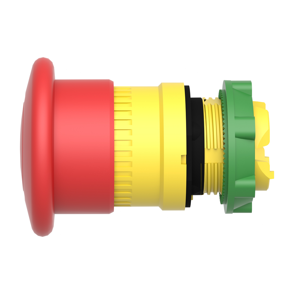Harmony XB5 - tête bouton arrêt urgence - Ø40 - pousser tirer - rouge