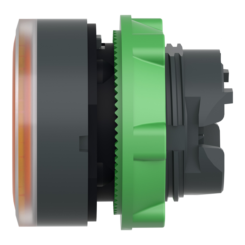 Harmony XB5 - tête bouton poussoir lumineux DEL - Ø22 - strié - orange