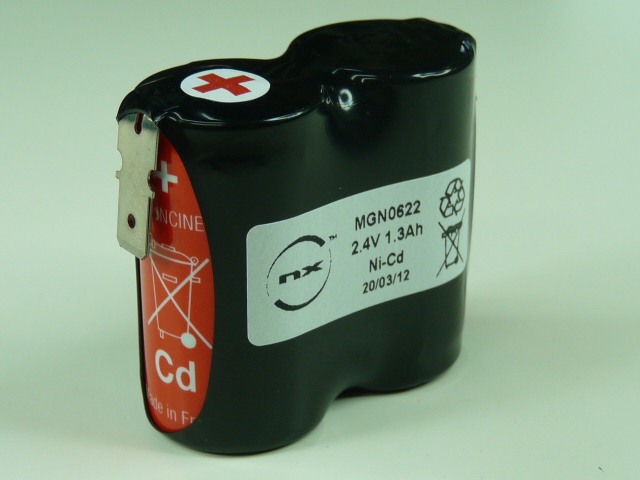 Pack(s) Batterie Nicd 2x SC VRE 2S1P ST1 2.4V 1300mAh Fast