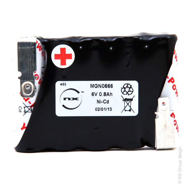 Pack(s) Batterie eclairage secours 5x AA 5S1P ST1 6V 800mAh Fast