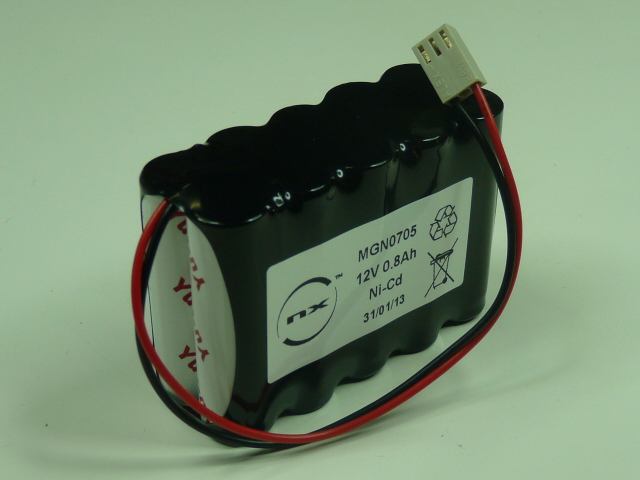 Pack(s) Batterie Nicd 10x AA 10S1P ST2 12V 800mAh Molex