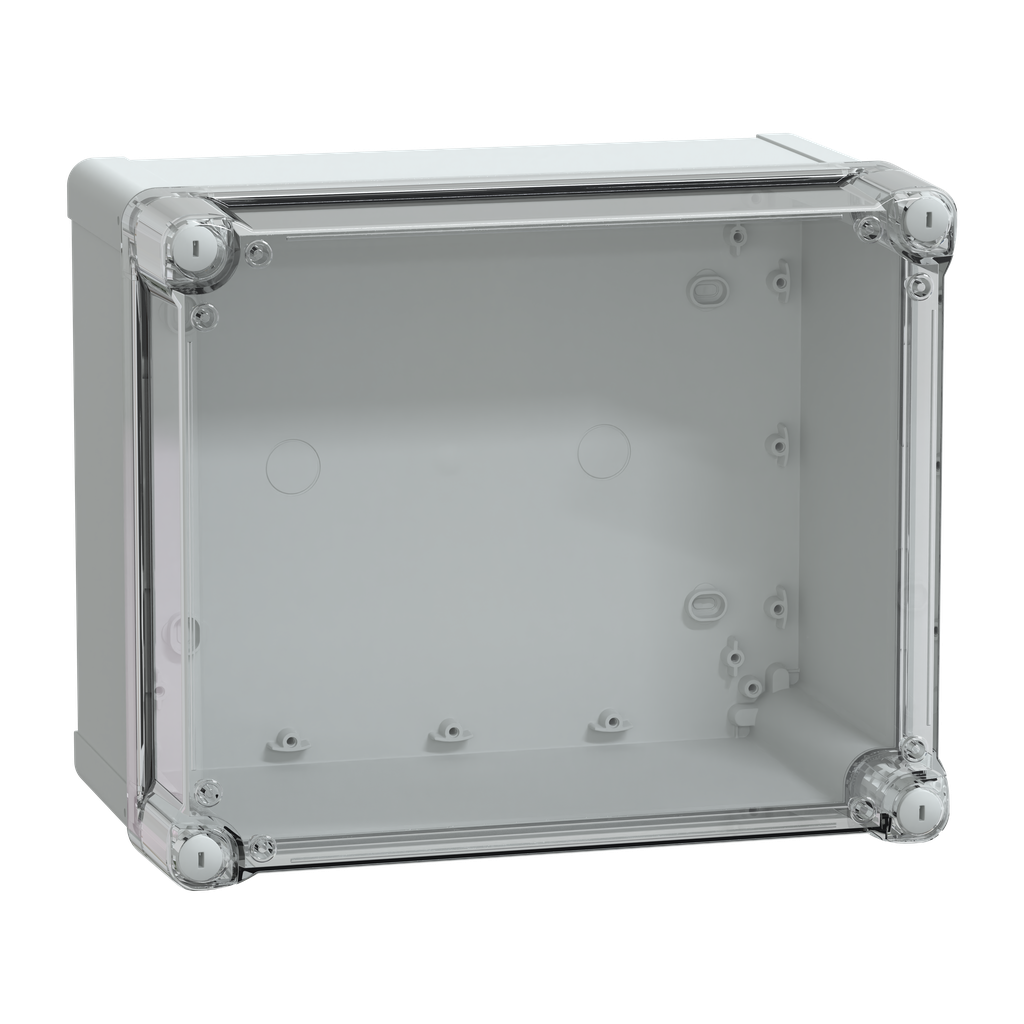 PanelSeT - boîte industrielle - Couvercle haut transparent - 291x241x168mm - PC