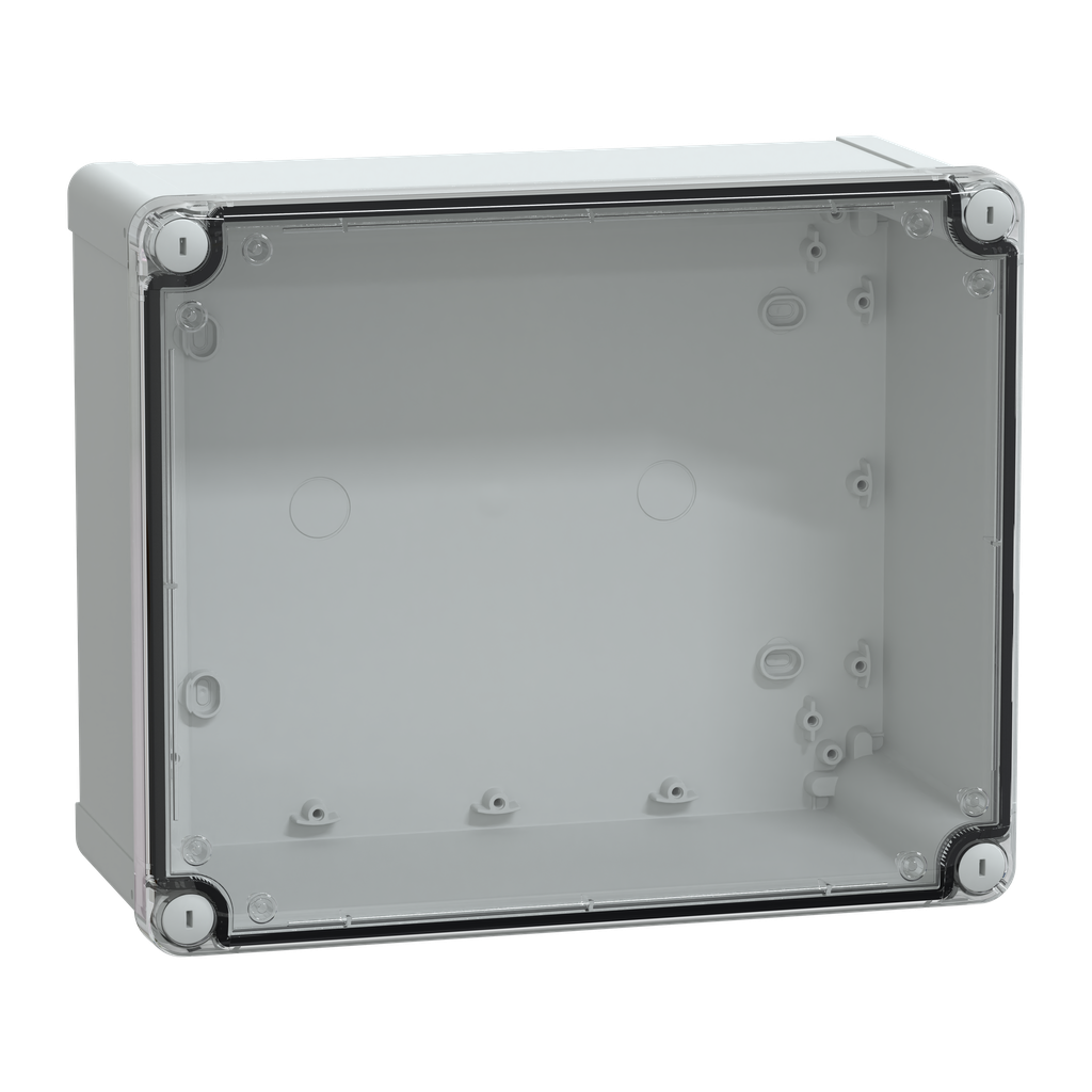 PanelSeT - boîte industrielle - Couvercle haut transparent - 291x241x128mm - ABS