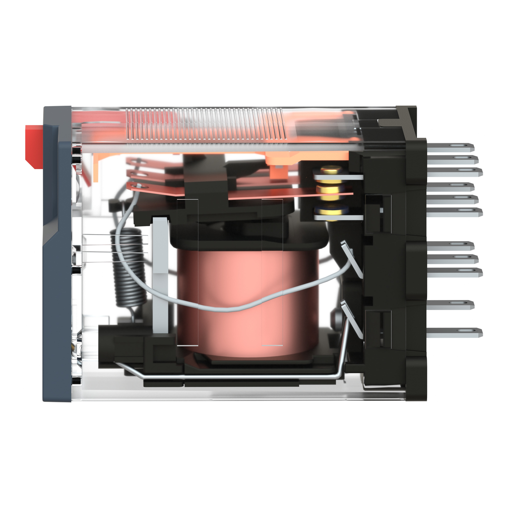 Harmony Relay RXM - relais miniature - embrochab - test+DEL - 3OF - 10A - 24VAC