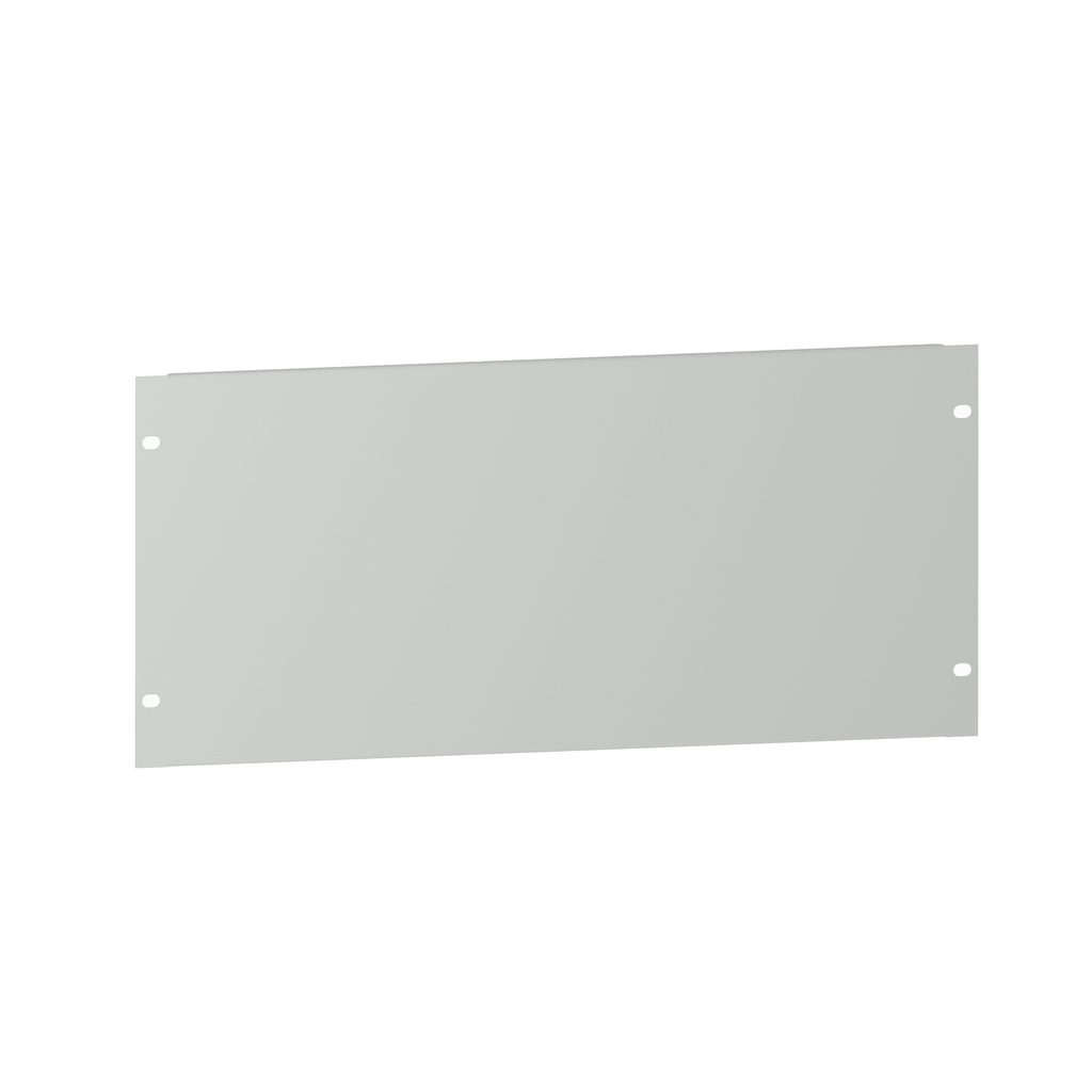 Actassi plastron 19P plein 4U tôle - RAL7035