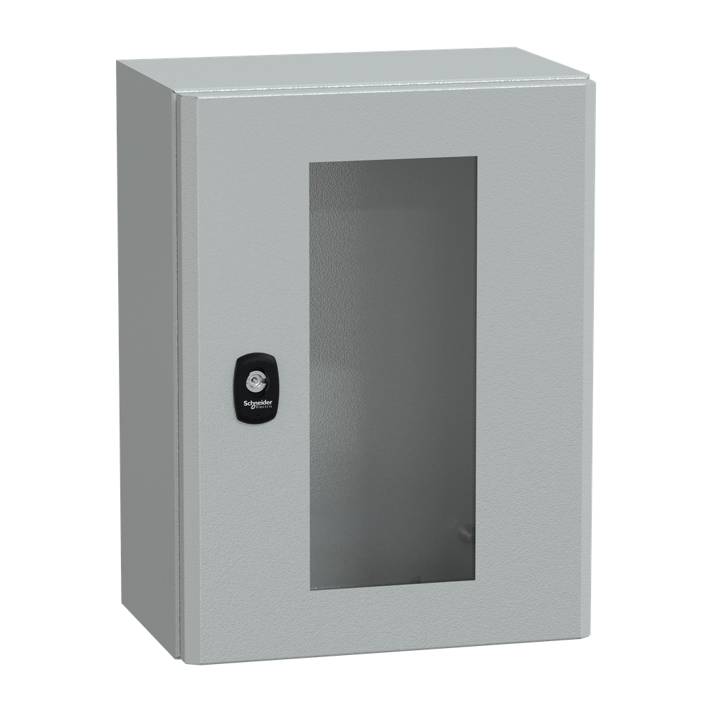 PanelSeT S3D - Enveloppe acier - H400xL300xP200 mm - porte vitrée