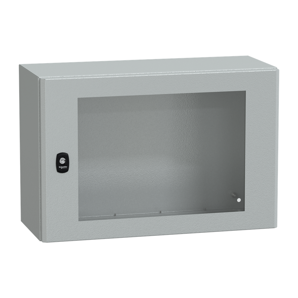 PanelSeT S3D - Enveloppe acier - H400xL600xP250 mm - porte vitrée