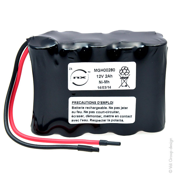 Unité(s) Batterie Nimh 10x AA NX 10S1P ST2 12V 2Ah Fils