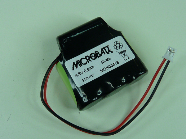 Pack(s) Batterie Nimh 4x 2/3AA MB 4S1P 4.8V 600mAh PHR2