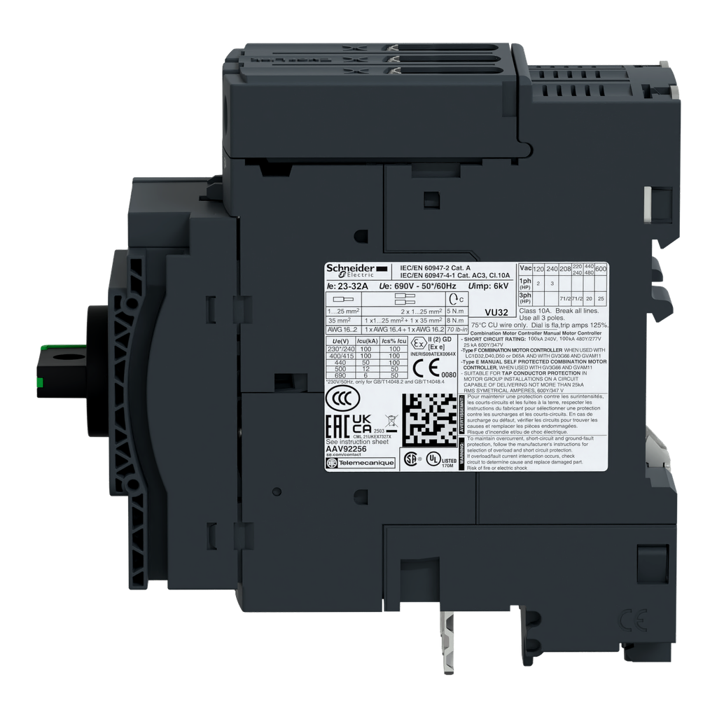 TeSys - disjoncteur moteur GV3 - 3P - 37A à 50A - Everlink BTR (1 bornier)