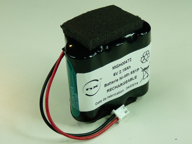 Pack(s) Batterie Nimh 5x 4/5A  5S1P ST7 6V 2100mAh JST