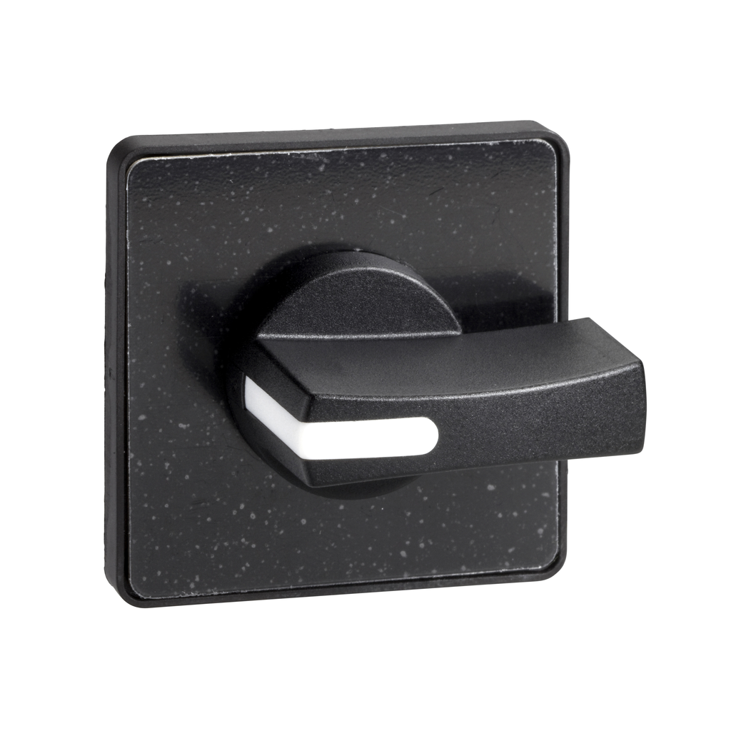 Harmony - tête de manoeuvre - 45x45mm - noir - crosse noire - marquage à graver