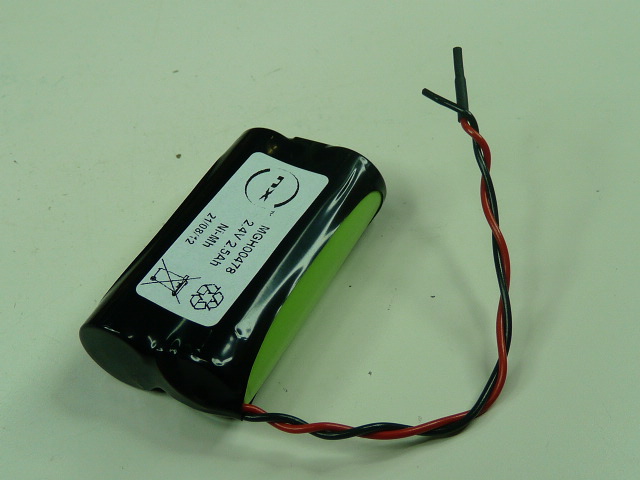 Pack(s) Batterie Nimh 2x AA NX 2S1P ST1 2.4V 2500mAh Fils
