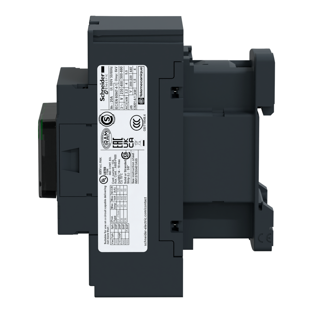 TeSys LC1D - contacteur - 3P - AC-3 440V - 12A - bobine 48Vcc