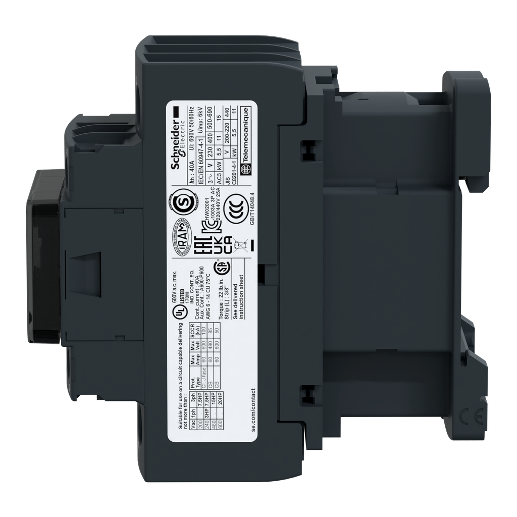 TeSys LC1D - contacteur - 3P - AC-3 440V - 25A - bobine 230Vca