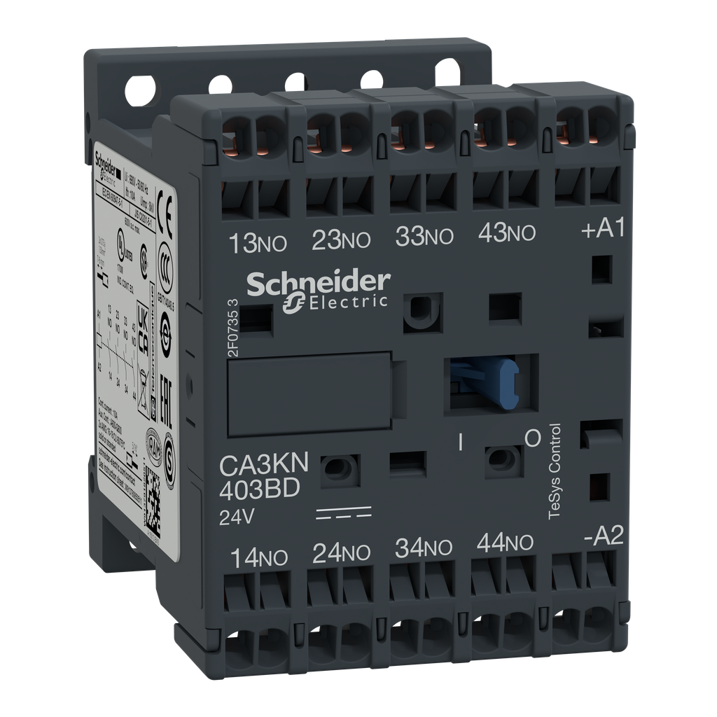 TeSys CA3K - contacteur - 4F+0O - instantané - 10A - 24Vcc