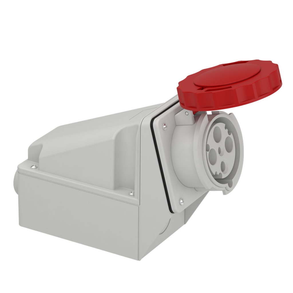 Mureva - socle de prise industrielle - 63 A - 3P+T - 380..415 V CA - IP 67