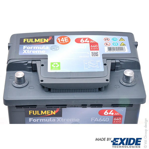 Batterie(s) Batterie voiture FULMEN Formula Xtreme FA640 12V 64Ah 640A