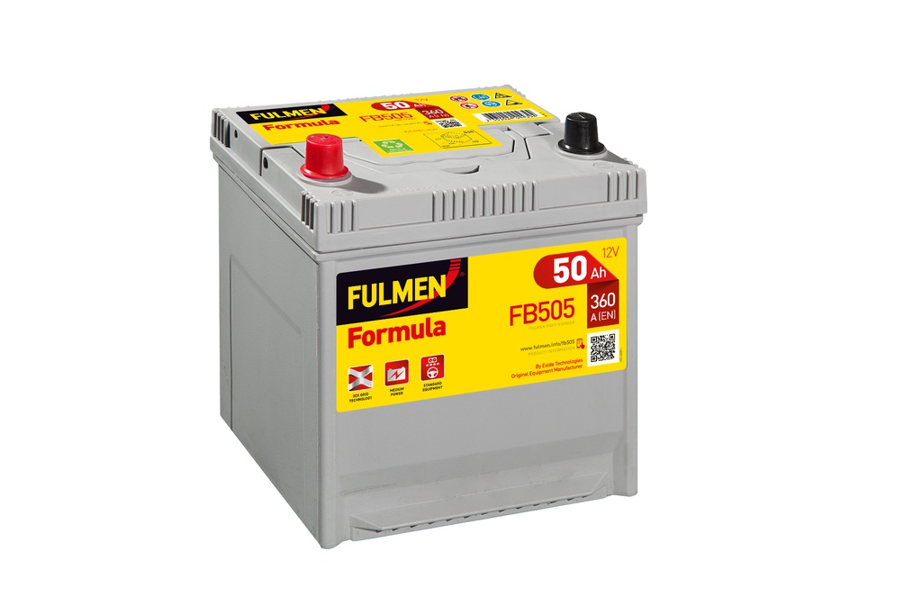 Batterie(s) Batterie voiture FULMEN Formula FB505 12V 50Ah 360A