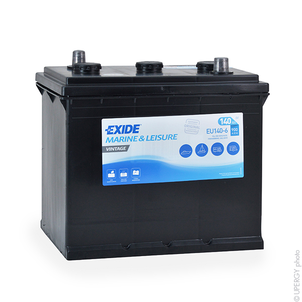 Batterie(s) Batterie bateau EXIDE Vintage EU140-6 6V 140Ah