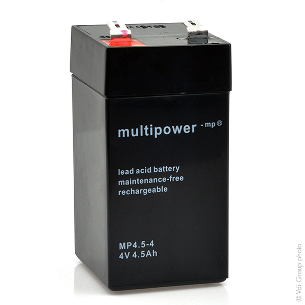 Batterie(s) Batterie plomb AGM MP4.5-4 4V 4.5Ah F6.35