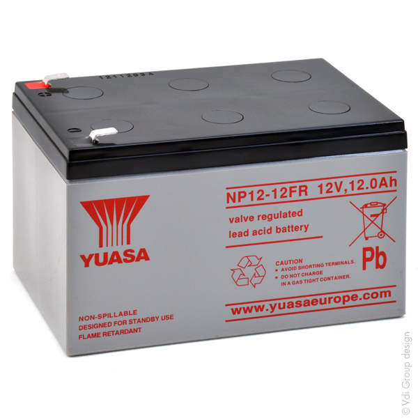 Batterie(s) Batterie plomb AGM YUASA NP12-12FR 12V 12Ah F6.35