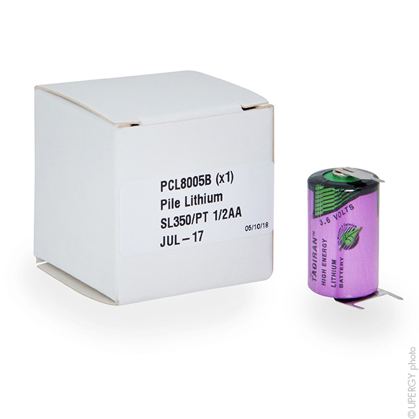 Boîte(s) de 1 Pile lithium SL-350/PT 1/2AA 3.6V 1.2Ah 3PFR
