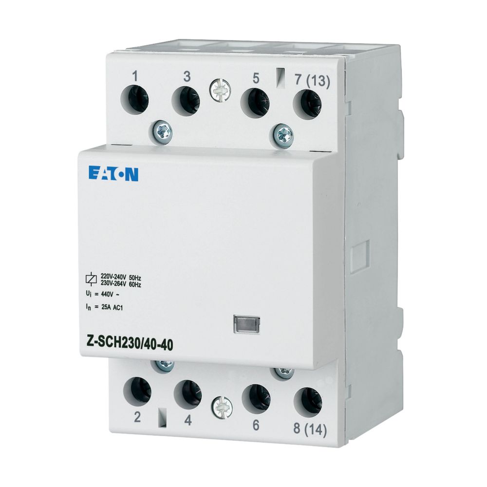 Contacteur modulaire, 230VAC/50Hz, 4 s, 40A, 3PE