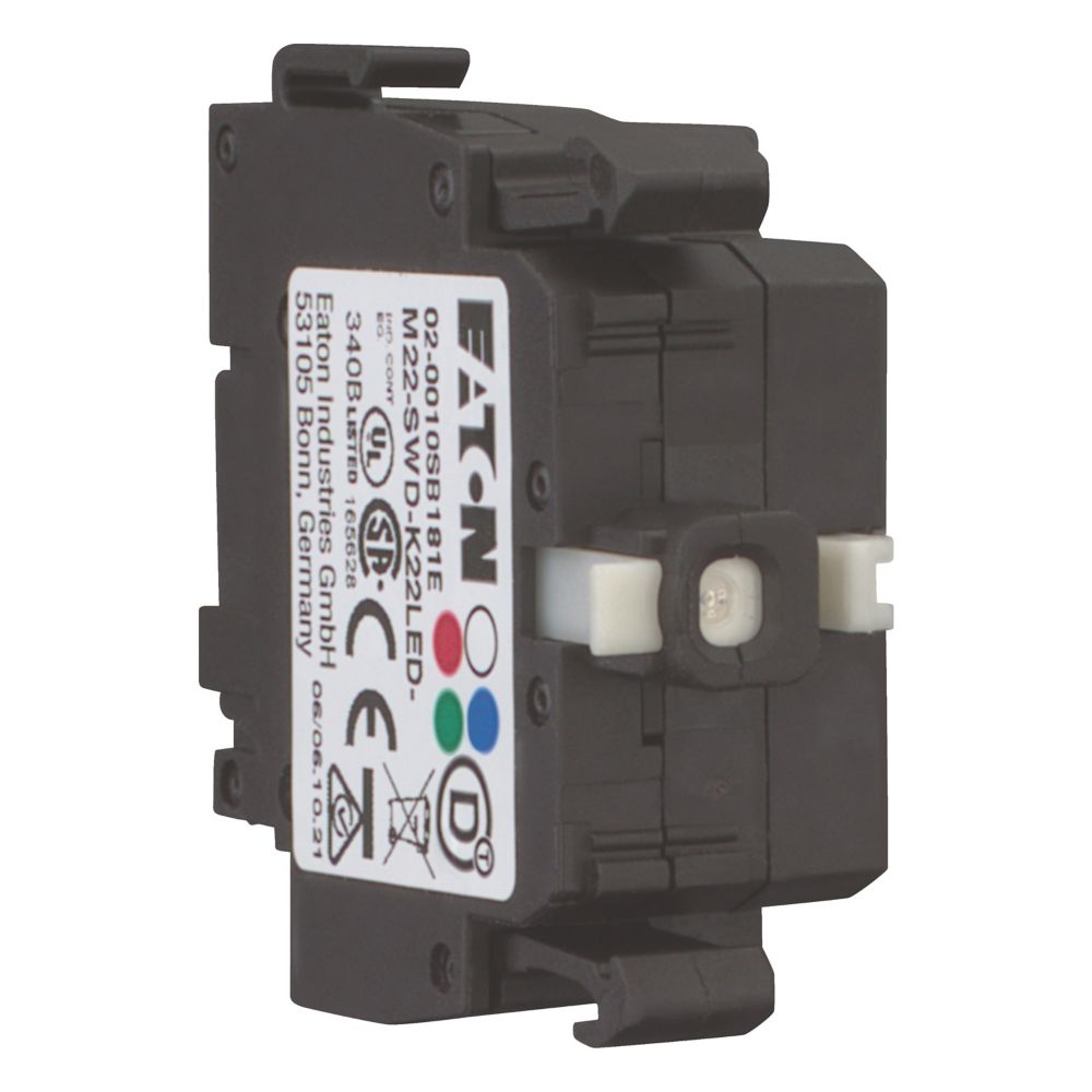 Elément fonction., 3 pos., LED-G, face avant