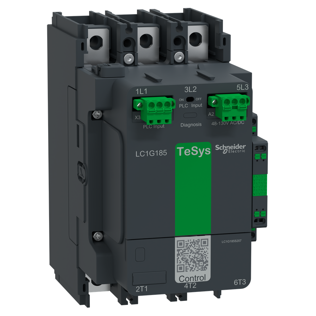 TeSys Giga, 3P(3NO), 185A, bobine AC/DC 48V…130V, application SNCF, Avanced