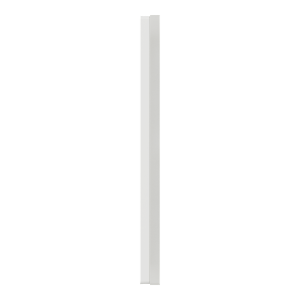 D-Life - cadre de finition - verre - blanc - 2 postes