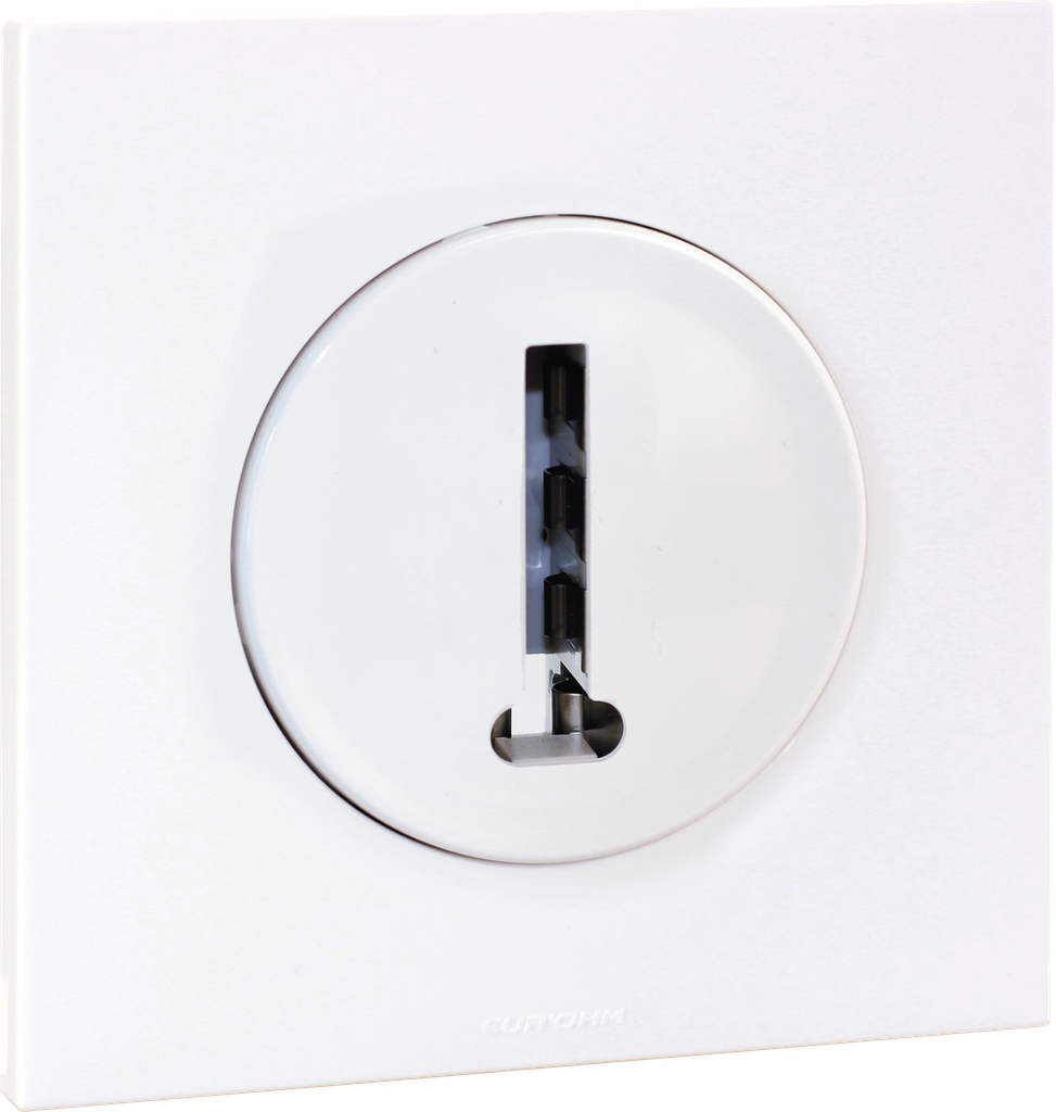 SQUARE - Prise téléphone + plaque + griffes - BLC