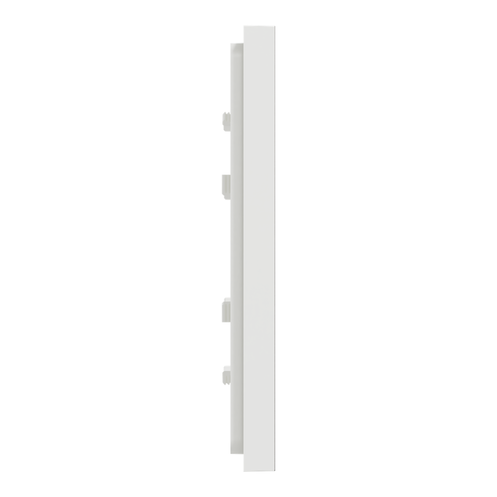 Unica Déco Subtile - Plaque de finition - Blanc liseré argent  - 1P