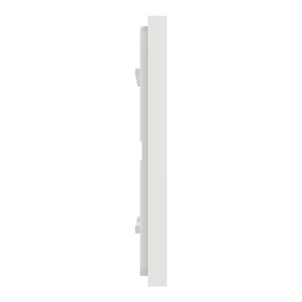 Unica Déco Subtile - Plaque de finition - Blanc liseré cuivre  - 2P horiz vert
