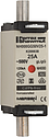 Fusible NH000 gG 500VAC 25A pattes isolées Double indicateur