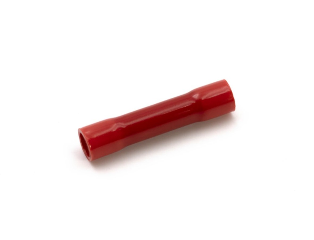 Manchon préisolé bout à bout rouge (0,25 à 1,5 mm²)