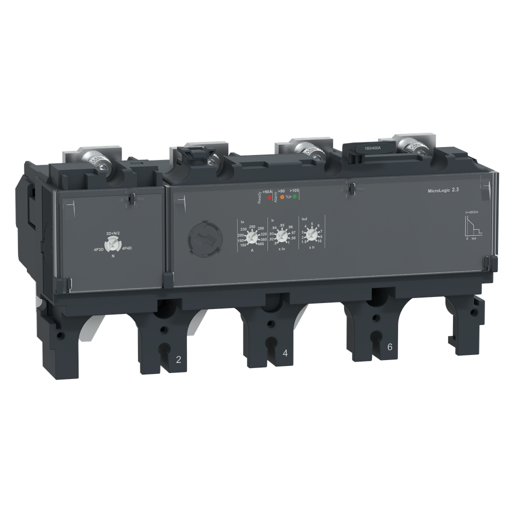 ComPacT NSX - Déclencheur MicroLogic 2.3 400A - 4P4D pour NSX400-630
