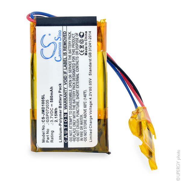 Batterie(s) Batterie enceinte bluetooth 3.7V 420mAh