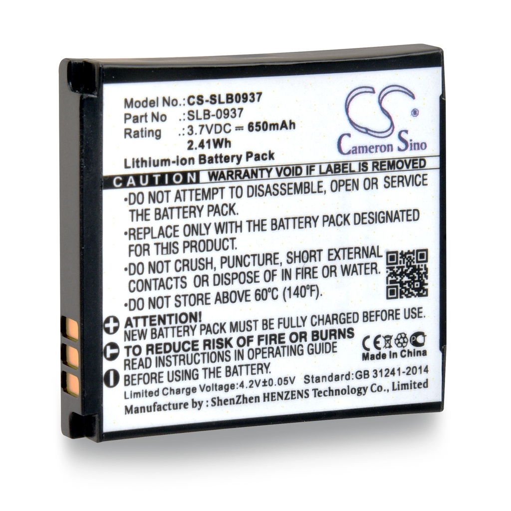 Batterie(s) Batterie appareil photo - caméra 3.7V 650mAh