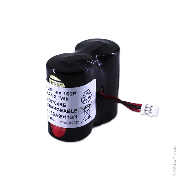 Pack(s) Batterie lithium 2x CR2 1S2P ST1 3V 1.7Ah CON